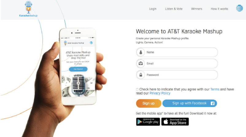 App Design ATT Karaoke Mashup